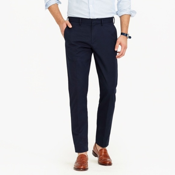 J. Crew Other - J. CREW Navy Slim-Fit Cotton Twill Pants 36W 32L